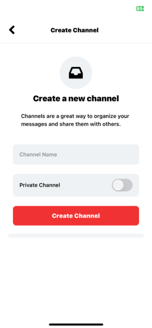 Set up Channels to collect anonymous feedback around specific topics